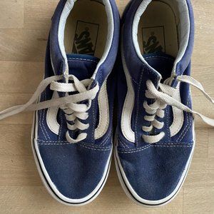 Vans Old School Blue Low top shoes Mens 4 Women's 5.5 Youth 4